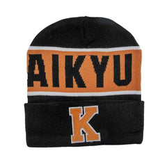 Haikyu!! - Karasuno High Letterman Cuff Beanie Hat - Bioworld