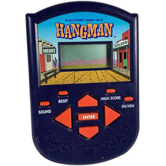 Hangman - Puzzle Word Electronic Handheld Game for Family, Adults, and Children (1 Player, Ages 8+) - Hasbro [Milton Bradley]