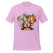 Happy Halloween T-Shirt - Cute Mummy, Pumpkin and Vampire Dogs Graphic Tee