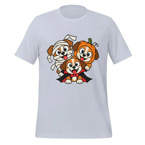 Happy Halloween T-Shirt - Cute Mummy, Pumpkin and Vampire Dogs Graphic Tee - Image 29