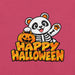 Happy Halloween T-Shirt - Cute Skeleton Panda and Pumpkin Graphic Tee