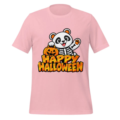 Happy Halloween T-Shirt - Cute Skeleton Panda and Pumpkin Graphic Tee - Image 25