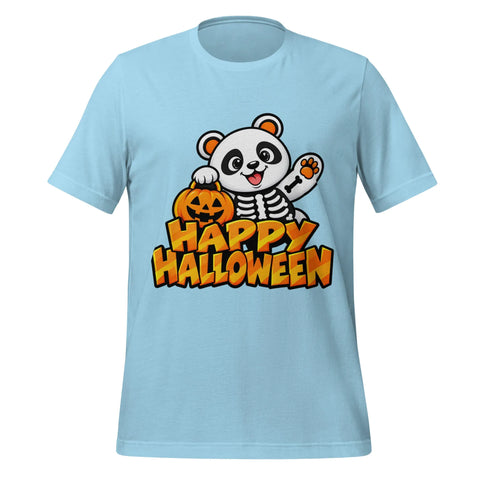 Happy Halloween T-Shirt - Cute Skeleton Panda and Pumpkin Graphic Tee - Image 33