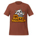 Happy Halloween T-Shirt - Cute Skeleton Panda and Pumpkin Graphic Tee