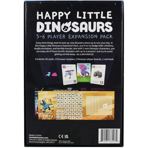 Happy Little Dinosaurs Card Game 5-6 Player Expansion Pack - Unstable Games