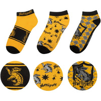 Harry Potter - Adult-Size Hufflepuff Unisex Ankle Socks (3 Pairs) - Cinereplicas