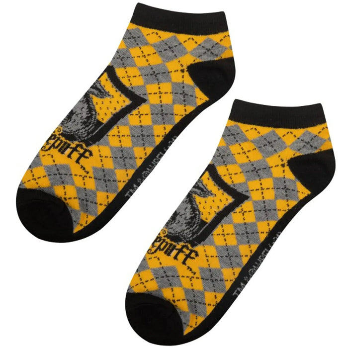 Harry Potter - Adult-Size Hufflepuff Unisex Ankle Socks (3 Pairs) - Cinereplicas