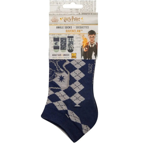 Harry Potter - Adult-Size Ravenclaw Unisex Ankle Socks (3 Pairs) - Cinereplicas - Image 11