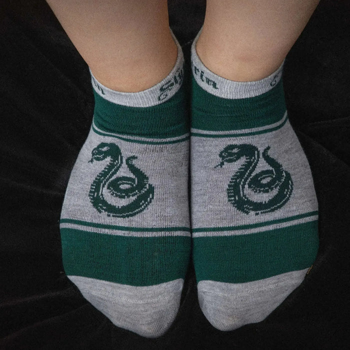 Harry Potter - Adult-Size Slytherin Unisex Ankle Socks (3 Pairs) - Cinereplicas