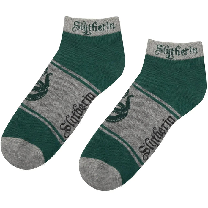 Harry Potter - Adult-Size Slytherin Unisex Ankle Socks (3 Pairs) - Cinereplicas