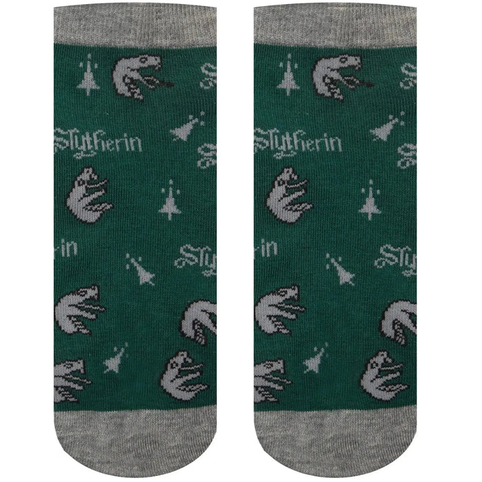 Harry Potter - Adult-Size Slytherin Unisex Ankle Socks (3 Pairs) - Cinereplicas