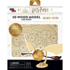 Harry Potter - Golden Snitch Book & 3D Model Kit (Wood) - Insights Editions - IncrediBuilds Series - (2023)