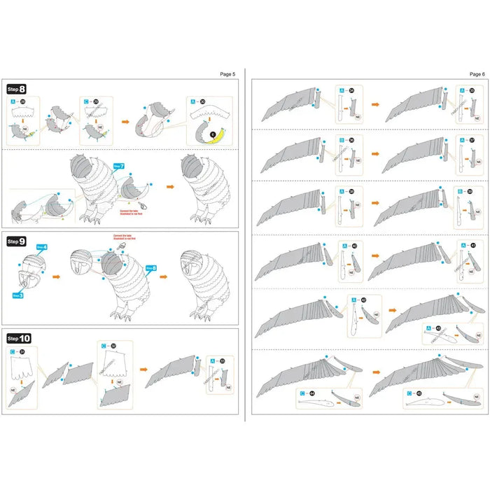 Harry Potter - Hedwig Figure Model Kit (Steel, Challenging Difficulty) - Fascinations - Metal Earth Premium Series