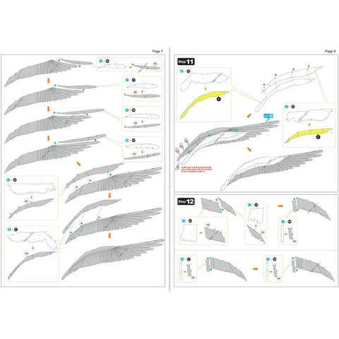 Harry Potter - Hedwig Figure Model Kit (Steel, Challenging Difficulty) - Fascinations - Metal Earth Premium Series
