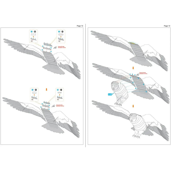 Harry Potter - Hedwig Figure Model Kit (Steel, Challenging Difficulty) - Fascinations - Metal Earth Premium Series