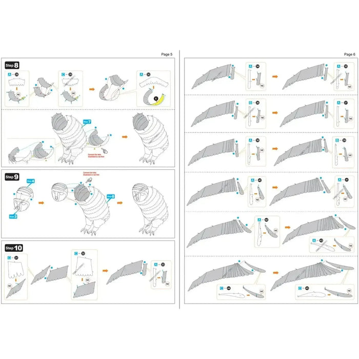 Harry Potter - Hedwig Figure Model Kit (Steel, Challenging Difficulty) - Fascinations - Metal Earth Premium Series