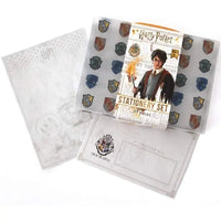 Harry Potter - Hogwarts 30-Piece Stationary Gift Set - (Letters, Envelopes, Postcards, Address Book, Pen, Eraser, Notepad) - Paper House Products - Playhouse Series