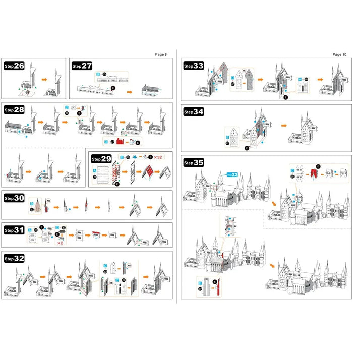 Harry Potter - Hogwarts Castle in Snow Figure Model Kit (Steel, Challenging Difficulty) - Fascinations - Metal Earth Premium Series