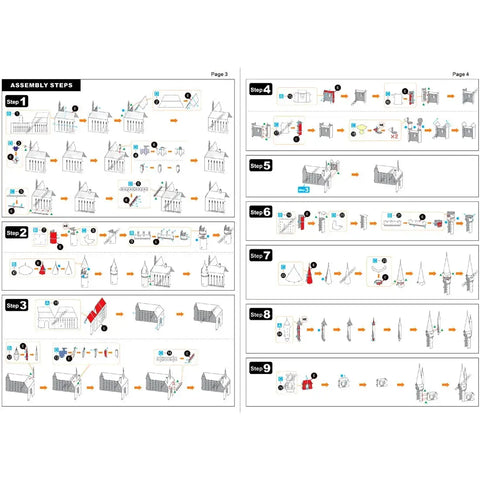 Harry Potter - Hogwarts Castle in Snow Figure Model Kit (Steel, Challenging Difficulty) - Fascinations - Metal Earth Premium Series