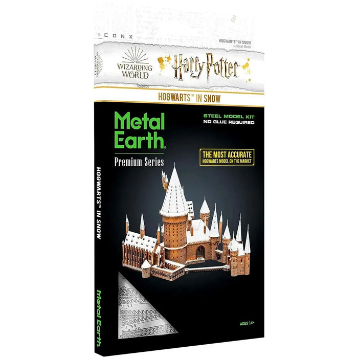 Harry Potter - Hogwarts Castle in Snow Figure Model Kit (Steel, Challenging Difficulty) - Fascinations - Metal Earth Premium Series