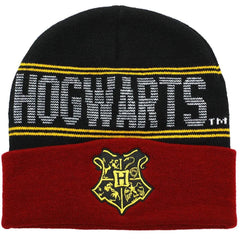 Harry Potter - Hogwarts Crest Beanie Hat and Scarf Winter Set - Bioworld