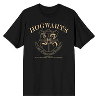 Harry Potter - Hogwarts Crest T-Shirt (Black, Unisex) - Bioworld- Image 1