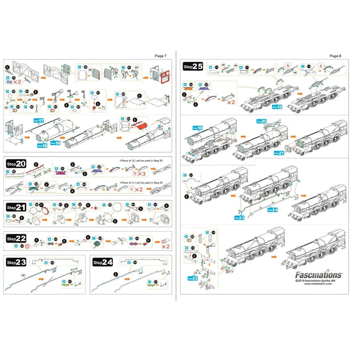 Harry Potter - Hogwarts Express 3D Train Model Kit (Steel, Moderate Difficulty) - Fascinations - Metal Earth Iconx Premium Series - (2019)