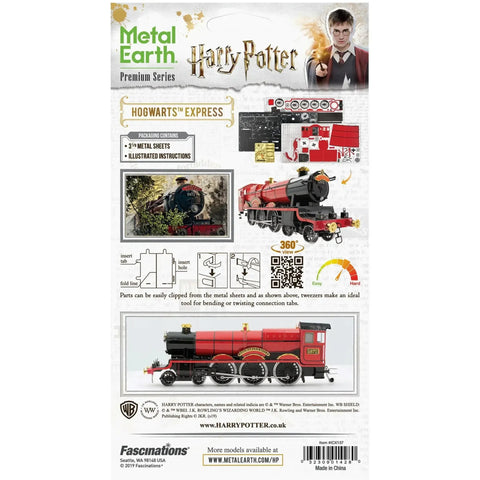Harry Potter - Hogwarts Express 3D Train Model Kit (Steel, Moderate Difficulty) - Fascinations - Metal Earth Iconx Premium Series - (2019) - Image 3
