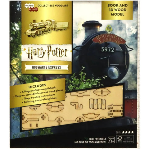 Harry Potter - Hogwarts Express 3D Wood Model Kit & Booklet - Insight Editions - IncrediBuilds Series - (2018) - Image 1