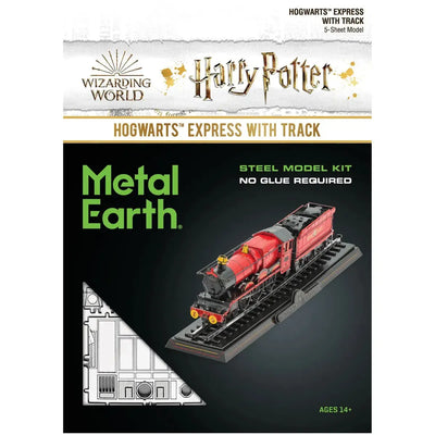 Harry Potter - Hogwarts Express with Track Figure Model Kit (Steel, Challenging Difficulty) - Fascinations - Metal Earth Premium Series