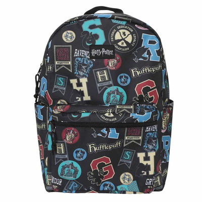 Harry Potter - Hogwarts Houses Laptop Backpack (All Over Print) - Bioworld