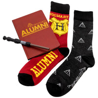 Harry Potter - Hogwarts Stationery & Socks Gift Box Set - Culturefly - Notebook, Wand Pen, Crew Socks