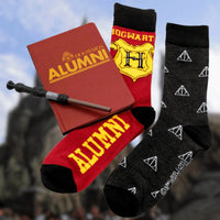 Harry Potter - Hogwarts Stationery & Socks Gift Box Set - Culturefly - Notebook, Wand Pen, Crew Socks