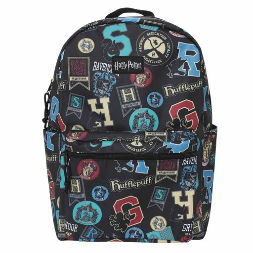 Harry Potter - House Icons Laptop Backpack (All Over Print) - Bioworld