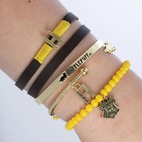 Harry Potter - Hufflepuff Bracelet Set - Bioworld