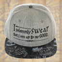 Harry Potter - "I Solemnly Swear I Am Up to No Good" Snapback Hat (Gray, Flat Bill) - Bioworld