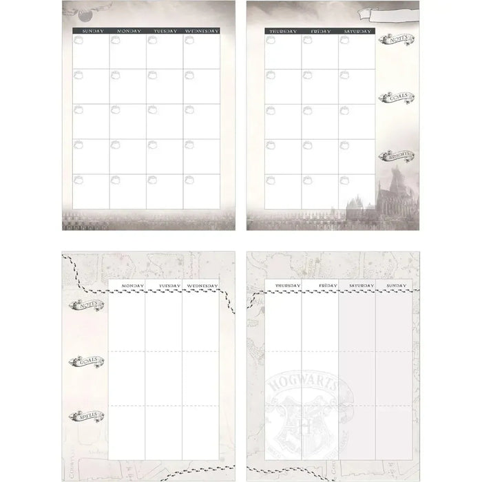 Harry Potter - Marauder's Map Spiral Bound 12-Month Planner (9.5", Undated) - Paper House Products