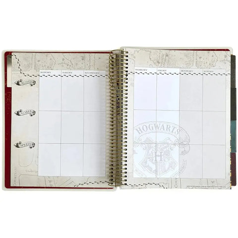 Harry Potter - Marauder's Map Spiral Bound 12-Month Planner (9.5