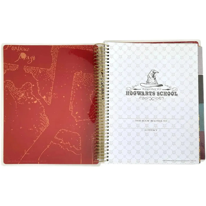 Harry Potter - Marauder's Map Spiral Bound 12-Month Planner (9.5", Undated) - Paper House Products