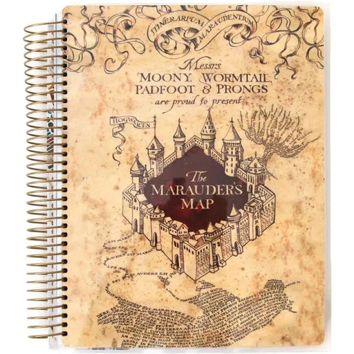 Harry Potter - Marauder's Map Spiral Bound 12-Month Planner (9.5", Undated) - Paper House Products