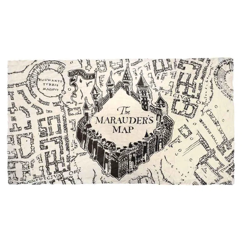 Harry Potter - Maruader's Map Scarf - Bioworld - White/Black