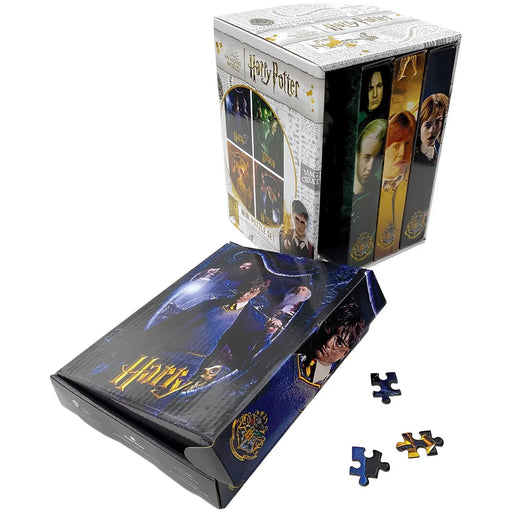 Harry Potter - Movie Character Poster Mini Jigsaw Puzzle Set (180 Pieces Each) - Paper House Productions - Harry, Draco, Ron, Hermione
