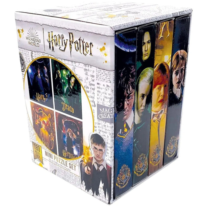 Harry Potter - Movie Character Poster Mini Jigsaw Puzzle Set (180 Pieces Each) - Paper House Productions - Harry, Draco, Ron, Hermione