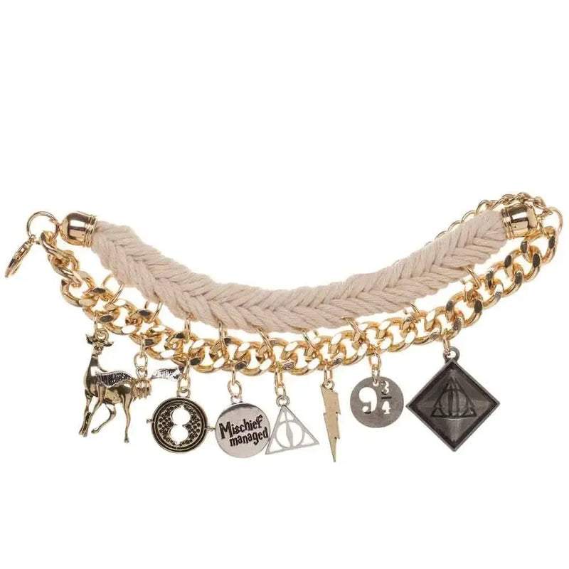 Harry Potter - Natural Braid Charm Bracelet - Bioworld