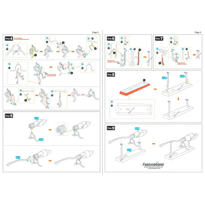 Harry Potter - Nimbus 2000 Figure Model Kit (Steel, Moderate Difficulty) - Fascinations - Metal Earth Series