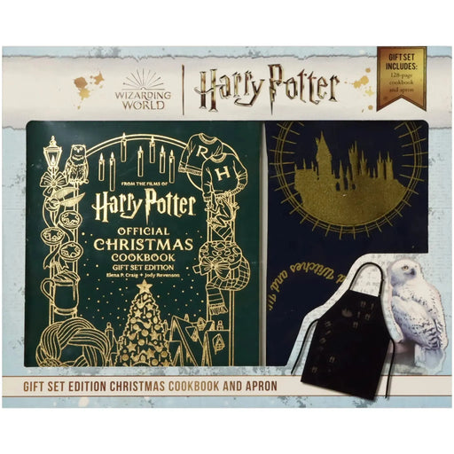 Harry Potter: Official Christmas Cookbook | Gift Set Edition: Cookbook + Apron | Cookbook | Hardcover | Gift Set