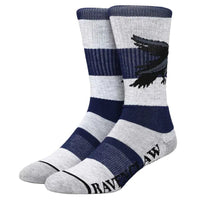 Harry Potter - Ravenclaw Rugby Stripe Crew Socks - Bioworld- Image 1