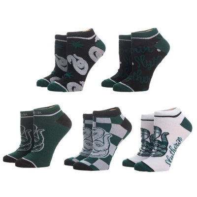 Harry Potter - Slytherin House Ankle Socks (5 Pairs) - Bioworld