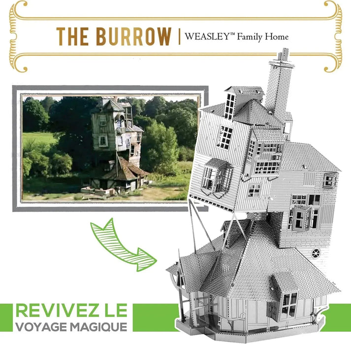 Harry Potter - The Burrow 3D Metal Model Kit - Fascinations - Metal Earth Series