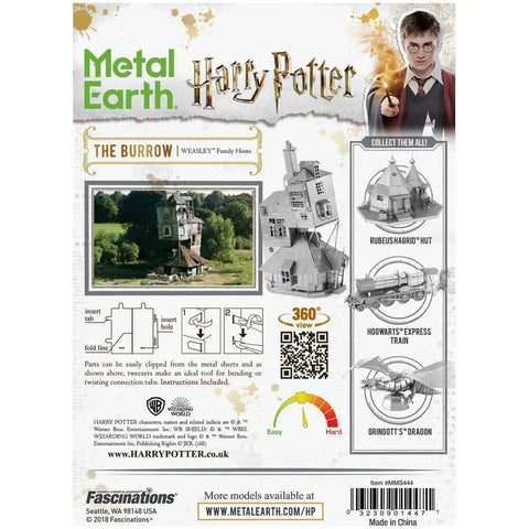Harry Potter - The Burrow 3D Metal Model Kit - Fascinations - Metal Earth Series - Image 3